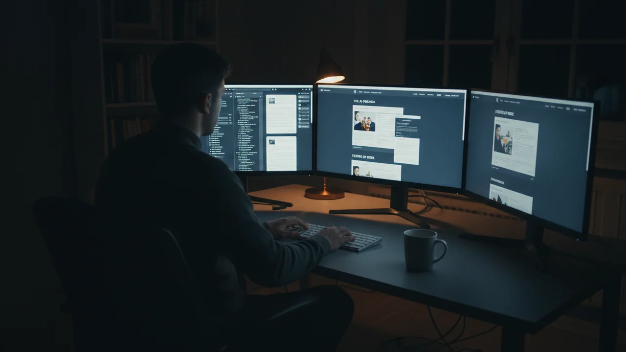 Solo creator building AI news site with Hyperagent