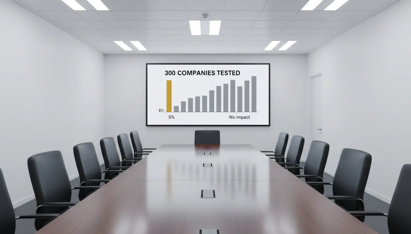 MIT study AI pilot success rate chart