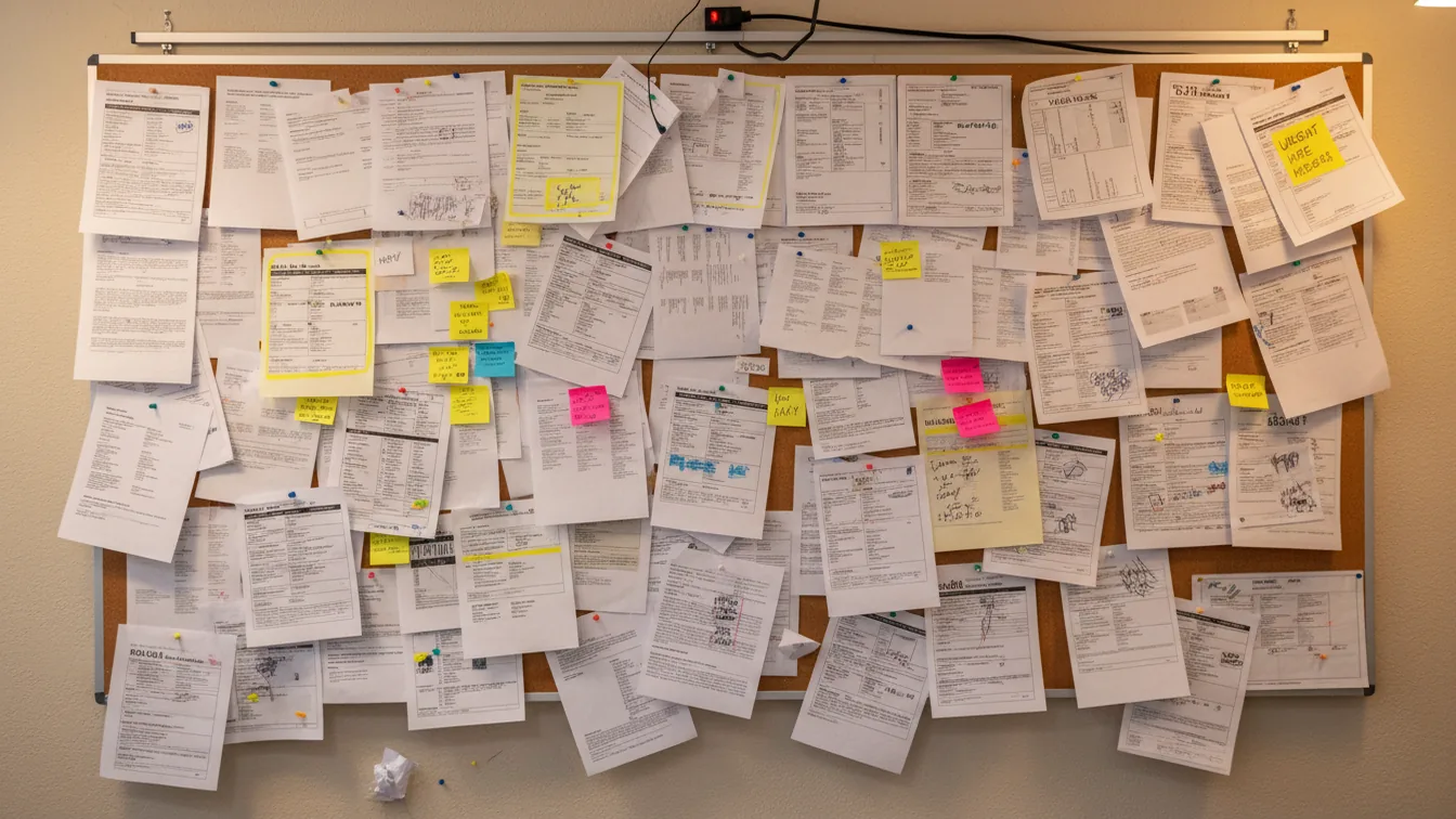 Job board covered in newly posted listings